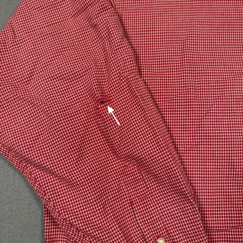 Arkansas Razorbacks XL Red Gingham Button Down Shirt The Razorback Collection - Picture 8 of 13